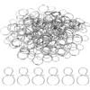 PATIKIL 0,63x0,39 Ganci per Lampadari Cristalli, Accessori per Lampade in Cristallo 100Pz Clip per Cristalli per Fissare Parti di Lampadari, Sostituzioni per Lampadari, Argento