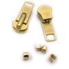 Zipperstop Kit di riparazione per cerniere, #10 Heavy Duty YKK Brass Jacket Zipper Sliders con fermate superiori incluse - scegliere la quantità - Made in the United States (2)