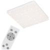 BRILONER Leuchten - Pannello a LED, plafoniera dimmerabile, lampada da soffitto con bordo luminoso, controllo della temperatura di colore, 24 watt, 2.400 lumen, bianco, 450x450x69mm (LxPxH)