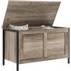 HOMCOM Baule per camera da letto 95L 80x40x50cm Grigio-marrone
