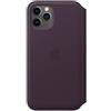 Apple Custodia folio in pelle (per iPhone 11 Pro) - Melanzana
