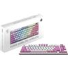 msi FORGE GK600 TKL Wireless Violet, QWERTY, IT Layout - Tastiera Meccanica Lineare Hot-Swappable, Keycap PBT Dye-Sublimated, RGB LED, Base Antiscivolo, USB Type-C, Bluetooth, 2.4 GHz - Tenkeyless