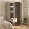 Dmora Guardaroba Grande Arnon, Mobile Camera da Letto, Cabina Armadio portabiti, Armadio Appendiabiti, 119x50 h183 cm, Rovere