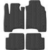 Gledring Tappetini in Gomma Compatibile con Fiat Panda 2014- (Profilo T 4-Parti + Clip di Montaggio)