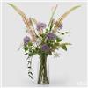 EDG Enzo De Gasperi Composizione Orchidea Phalaenopsis Artificiale H 114 Cm con Foglie e Vaso White Violet