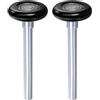QUARKZMAN 2pz Rulli per Porte Garage in Nylon 1,8 per Binario 2, Asta 4,25 Ruote Silenziose per Porte Garage, Cuscinetto Precisione 6200zz con 8 sfere, Nero
