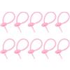 QUARKZMAN 20Pezzi Fissacavi in Silicone 5 Organizzatori per Cavi Rosa | Cinghie Zip Riutilizzabili, per Casa Ufficio Cucina Bustine Alimentari