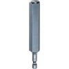 QUARKZMAN Punte Cacciavite testa esagonale piatta H14 (14mm) con Punta Magnetiche Gambo Esagonale 1/4 Lunga 100mm (4) in Acciaio S2 Inserti per Avvitatore Metrico con Bussola, Blu