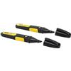 STANLEY FATMAX 0-47-314 Pennarello Punta Smussata Colore Nero Blister 2 pz
