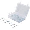 BGS Do it yourself BGS Diy 88164 | Assortimento viti e chiodi a rampino in acciaio | 48 pz.