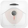 Ariston Dune RS - Scaldabagno Elettrico 15 Litri 36x34x36, Boiler Elettrico con Display LED per Controllo Temperatura, Installazione in Italia Sopralavello Beige 220V, Classe Energetica A