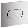 GROHE Arena Cosmopolitan Placca di comando WC per cassette di scarico a scomparsa, facile da installare, Doppio Scarico, Cromo 38858000