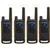 MOTOROLA Solutions - Lotto di 4 Walkie Talkie - TALKABOUT T82 EXTREME - PMR446 - Giallo/Nero - Lungo raggio - Indice IPX4 - Microfoni remoti - Ambienti difficili