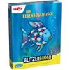 HABA Bingo Glitter Il pesce arcobaleno - Gioco di raccolta colorato per bambini dai 3 anni in su, 2-4 giocatori, con pietre colorate e scaglie glitterate - 2013959001