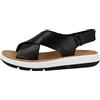 Clarks Jemsa Cross, Sandali Donna, Nero (Nero Black Leather), 35.5 EU