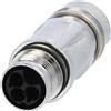 Phoenix Contact Connettore femmina M17 connessione a crimpare con pin dritto, numero di poli 3+PE uscita cavo dritto, campo di serraggio 8,0mm - 10,0mm -