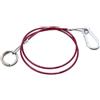 OEM Cavo di sicurezza da 1 metro - Cavo in acciaio robusto - Cavo rosso brillante in PVC - Cavo di emergenza - Cavo ad alta visibilità
