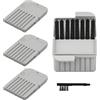 XXHUO Filtro cerum per apparecchi acustici, 32 pezzi (confezione da 4), compatibile con Phonak, Signia, Widex, filtro di ricambio Wax Guards con spazzola per la pulizia, strumento per la pulizia del cerume