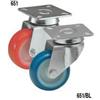 ROCARR RUOTA D.50 SUP.PIAS.GIR. RUO.NYL/POLIUR. D. 50 ZINCATO