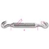 BETA TOOLS 8207 M5 TENDITORI 2 GANCI INOX M5