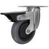 ROCARR RUOTA D.80 SUPP.PIAS.GIR CROMATO C/FR. RUOTA NYUGOM. GRIGIA C/PAR. PLAS.NERA
