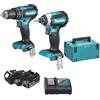 MAKITA DLX2283JX1 - COMBO KIT 18V DHP485+DTD153+DC18RC+3xBL1830B MAKPAC