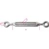 BETA TOOLS 8205 M5 TENDITORI 2 OCCHI INOX M5