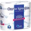 PRODOTTI PULIZIA CARTA IGIENICA 2000 STRAPPI (CONF.4 ROTOLI) art.3242