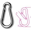 BETA TOOLS 8074 5X50 MOSCHETTONI ZINCATI 5X50