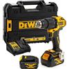 DEWALT DCD709M2T-QW TRAPANO AVV. PERCUSSIONE 18V 2X 4AH+TSTAK