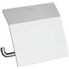 hansgrohe AddStoris - Portarotolo con coperchio, portarotolo per montaggio a parete, porta carta igienica, fissaggio nascosto, accessori bagno, cromo, 41753000