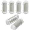 OKUMEYR Set 6 Testine di Ricambio per Rimuovi Calli Elettrico, Accessori Pedicure in Plastica, Facili da Pulire, per Talloni Screpolati e Cura dei Piedi