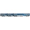 RIVAROSSI HR4407 Set 3 carrozze Intercity nuova livrea azzurro/grigio chiaro FS