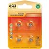Blendend Batteria a bottone 1,5 V AG3 LR41, 4 pezzi, ideale per orologi, calcolatrici e piccoli dispositivi elettronici (Packing may vary)