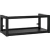 vidaXL Struttura per Lavabo a Parete Nera 79x38x31 cm in Ferro
