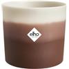 Elho Colour Gradient Round 14cm Vasi per Piante - Marrone Cedro