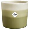 Elho Colour Gradiant Round 14cm - Vaso per Piante da Interno - 100% plastica riciclata - Ø 13.8 x H 12.4 cm - Verde Bambù