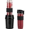SWEISS MOOV9 Mini frullatore, Smoothie, 2 borracce da 570 ml con coperchi da viaggio, portatile, 4 lame in acciaio inossidabile, 300 W, lavabile in lavastoviglie, nero
