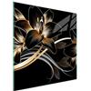 DarHaus Copri piano cottura induzione 50x52 cm copertura per piano cottura in vetroceramica 1 pezzi universale per piastre di cottura paraspruzzi tagliere in vetro temprato, Nero orchidea