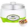 Yhsioaklo Macchina yogurt | Maker di yogurt automatico | nàtto Maker | Dispositivo elettrico multifunzione del serbatoio in acciaio inossidabile interno 1,2 l silenziatore per yogurt da cucina per la casa