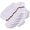 ODETOJOY Strisce di carta per quilling bianche da 3 mm, 3 mm, colore bianco, lunghezza 53,8 cm, colore bianco puro, strisce per quilling, 120 pezzi/set (10)