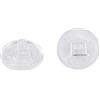 Generic 25 paia di naselli rotondi in silicone per occhiali, 9 mm, avvitabili