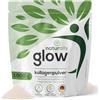 naturally glow collagene polvere [NUOVO con 1.000 g] - Polvere di collagene idrolizzata di tipo I, II & III, polvere di collagene premium, insapore e altamente solubile