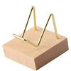 1PC Espositore Base in Legno Braccio Metallico per Strane Pietre Supporto