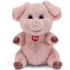 Trudi Maiale Zack Peluche regalo, maialino portafortuna | 15x21x15 cm taglia S |