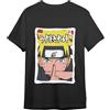 Comic Studio | Naruto Shippuden Maglietta | Licenza Ufficiale | Naruto Uzumaki & Sasuke Uchiha | Unisex | Nero
