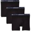 Nautica Men's 3-Pack Cotton Boxer Brief, Black New, SM