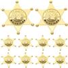 BESPORTBLE 10 Pezzi Stella Sceriffo Badge Sheriffo Spilla Cosplay Accessori Costume per Festa di Halloween E Temi Western