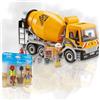 PLAYMOBIL 9887 Miscelatore per calcestruzzo City Action cantiere senza motore 70272 Due lavoratori edili - lavoro di squadra perfetto per emozionanti avventure in cantiere!