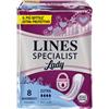 FATER SpA Lines Specialist Lady Extra Assorbenti Ipoallergenici, 8 Pezzi